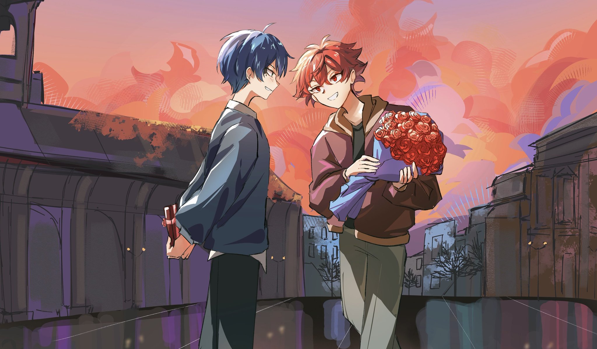 Prepared presents to each other